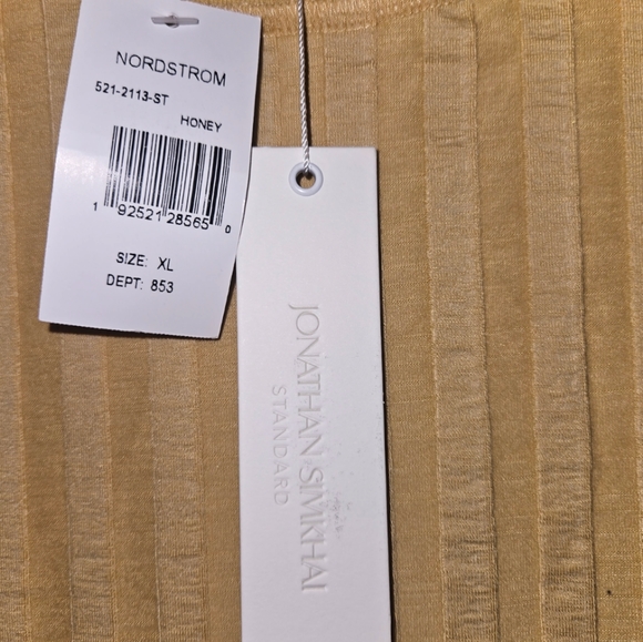 Jonathan Simkhai Janelle Mock Turtleneck, Open Back, Honey, Long Sleeve, Sz XL - Picture 7 of 12